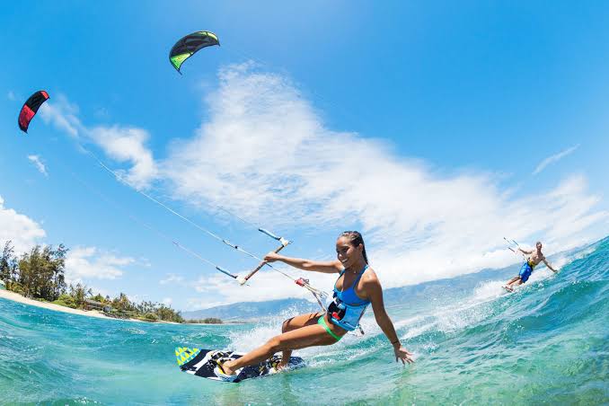 Kiteboarding lesson