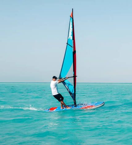 Windsurfing lesson